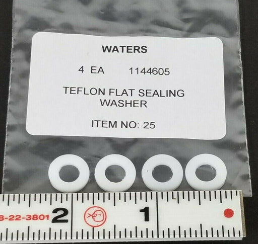 LOT OF 4 NEW WATERS 1144605 TEFLON FLAT SEALING WASHERS