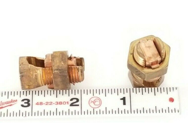 NEW THOMAS & BETTS PUC S-3 & PUC S-2 BRASS SPLIT BOLT CONNECTORS