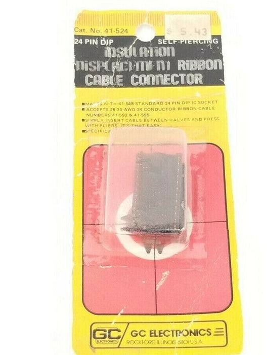 NEW GC ELECTRONICS 41-524 INSULATION DISPLACEMENT RIBBON CABLE CONNECTOR