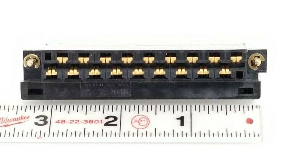 FUJIKURA DDK DDK18-B TERMINAL BLOCK PLUG CONNECTOR, 18 POSITON, BLACK, DDK18B