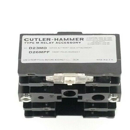 CUTLER-HAMMER D23MD SERIES A2 FRONT DECK ATTACHMENT D26MPF, FOR TYPE M RELAY