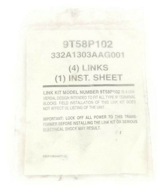 NEW GENERAL ELECTRIC 332A1303AAG001 (4) LINKS (1) INST. SHEET LINK KIT 9T58P102