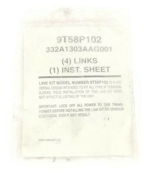 NEW GENERAL ELECTRIC 332A1303AAG001 (4) LINKS (1) INST. SHEET LINK KIT 9T58P102