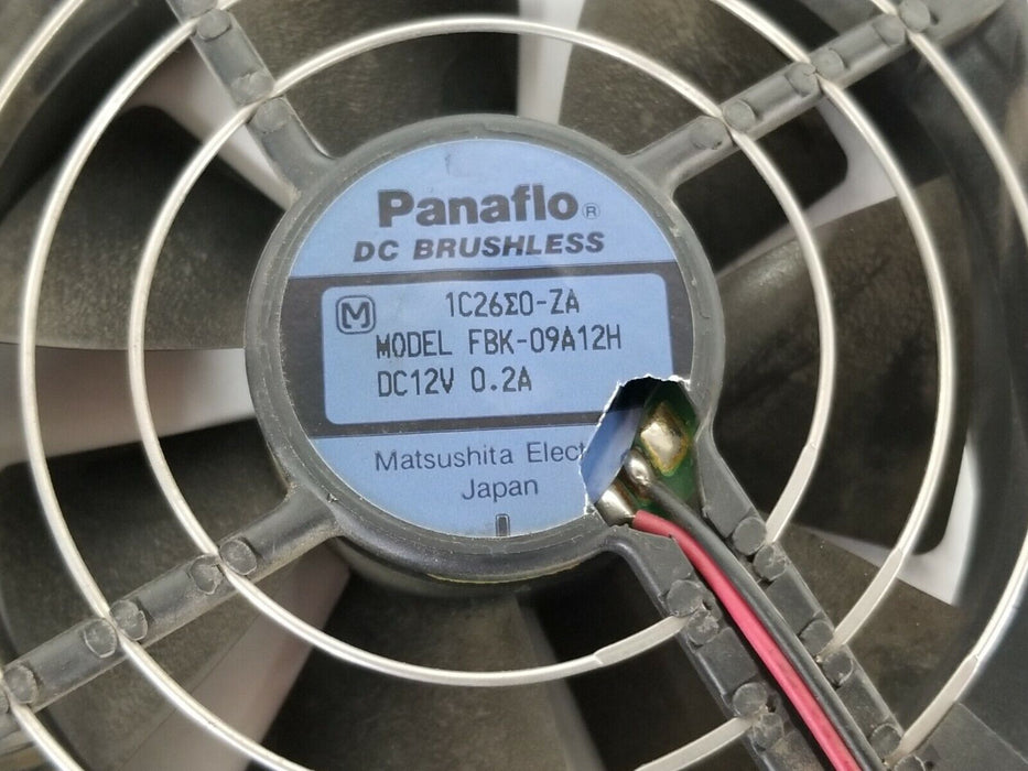 MATSUSHITA ELECTRIC FBK-09A12H PANAFLO DC BRUSHLESS FAN DC12V 0.2A FBK09A12H