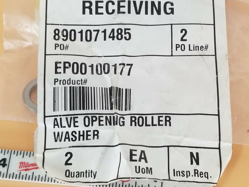 LOT OF 2 NEW ALVE OPENING ROLLER EP00100177 WASHERS