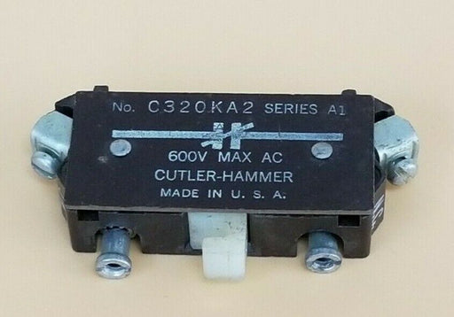 CUTLER-HAMMER C320KA2 SERIES A1 AUXILIARY CONTACT 600V MAX AC
