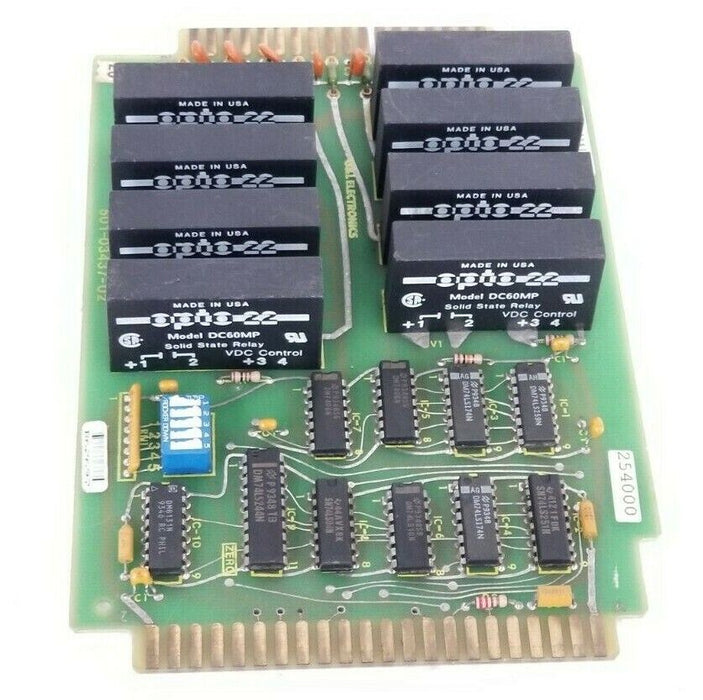 GIDDINGS & LEWIS ELECTRONICS 502-03381-01 DC OUTPUT BOARD 501-03437-02 W/ DC60MP