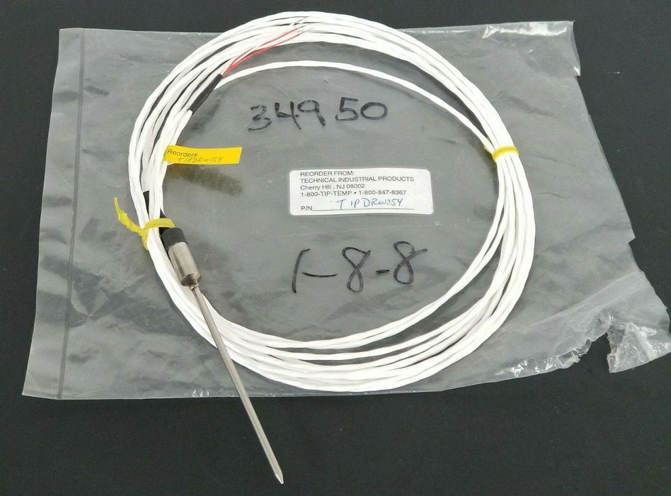 NEW IN BAG TECHNICAL INDUSTRIAL PRODUCTS TIPDRW054 PRTD PROBE SENSOR