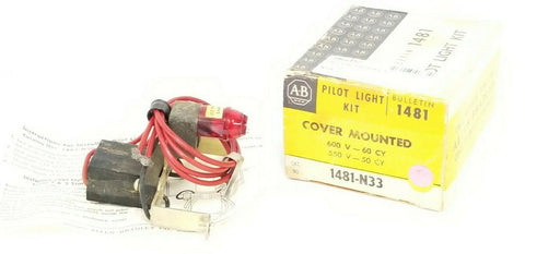 NIB ALLEN BRADLEY 1481-N33 COVER MOUNTED PILOT LIGHT KIT 600V-60CY