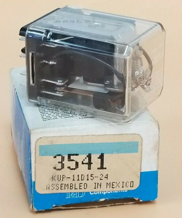NIB POTTER & BRUMFIELD KUP-11D15-24 RELAY 3541, 24VDC, KUP11D1524