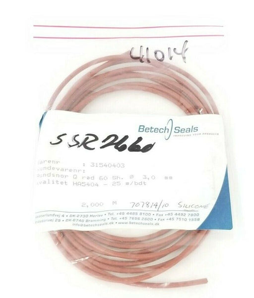 NEW BETECH SEALS 31540403 SILICONE SEAL HA5404-24 M/BDT, 2.000 M