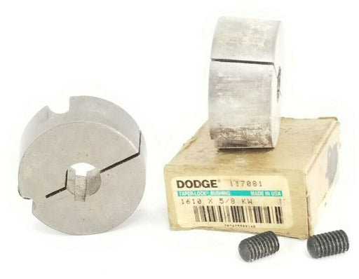 LOT OF 2 NEW DODGE 117081 TAPER-LOCK BUSHING 1610 x 5/8 KW