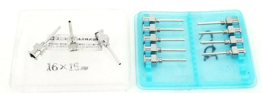 LOT OF 12 NEW GENERIC / UC 16x15MM DISPENSING NEEDLES 15MM TUBE LENGTH