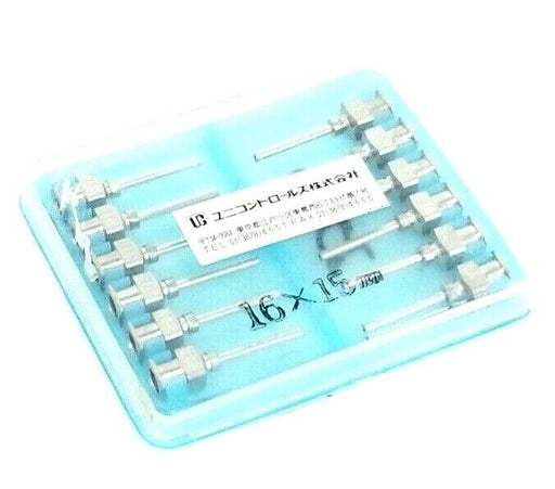 LOT OF 12 NEW GENERIC / UC 16x15MM DISPENSING NEEDLES 15MM TUBE LENGTH