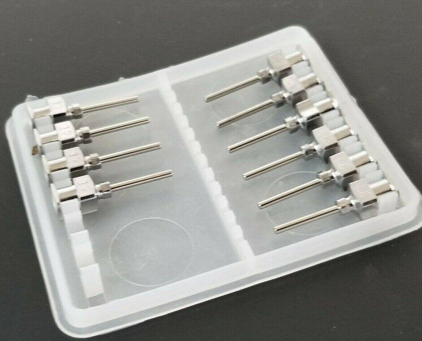 LOT OF 69 NEW 17Gx13MM DISPENSING NEEDLES 10G-30G 13MM TUBE LENGHT 25MM OAL