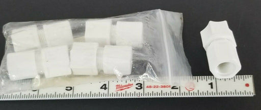 BAG OF 5 NEW GENERIC 5016K988 POLYPROPYLENE FITTING COUPLINGS