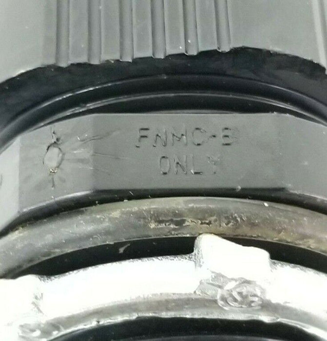 LOT OF 9 NEW THOMAS & BETTS FNMC-B ONLY LIQUID TIGHT BLACK CONNECTORS 1'' IN.