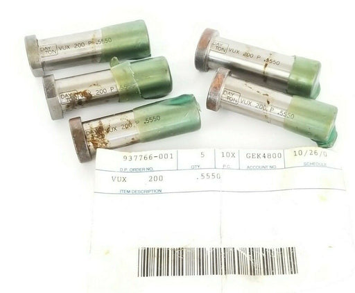 LOT OF 5 NEW DAYTON PROGRESS VUX-200 DIE PUNCHES P .5550 VUX200 2'' IN. OAL