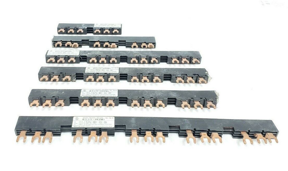 LOT OF KLOCKNER MOELLER B3.1/5-PKZM1 3-PHASE LINK BUS BARS B315PKZM1