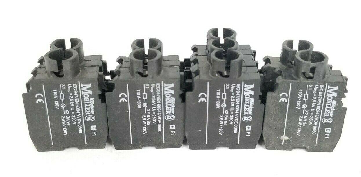 LOT OF 9 KLOCKNER MOELLER EF1 PILOT AND CONTROL CIRCUIT DEVICES