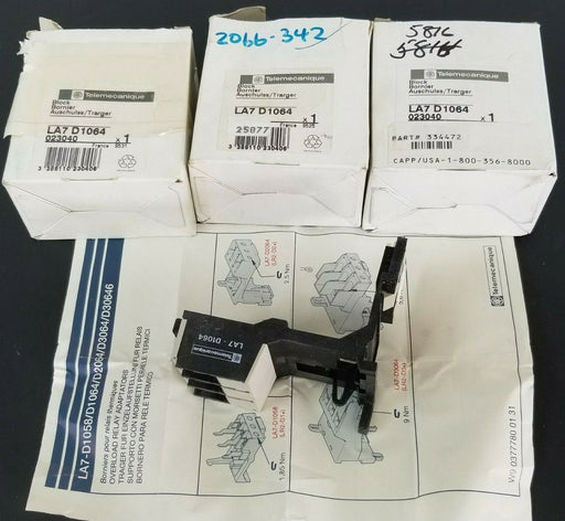 LOT OF 3 NIB TELEMECANIQUE LA7D1064 BLOCKS LA7 D1064