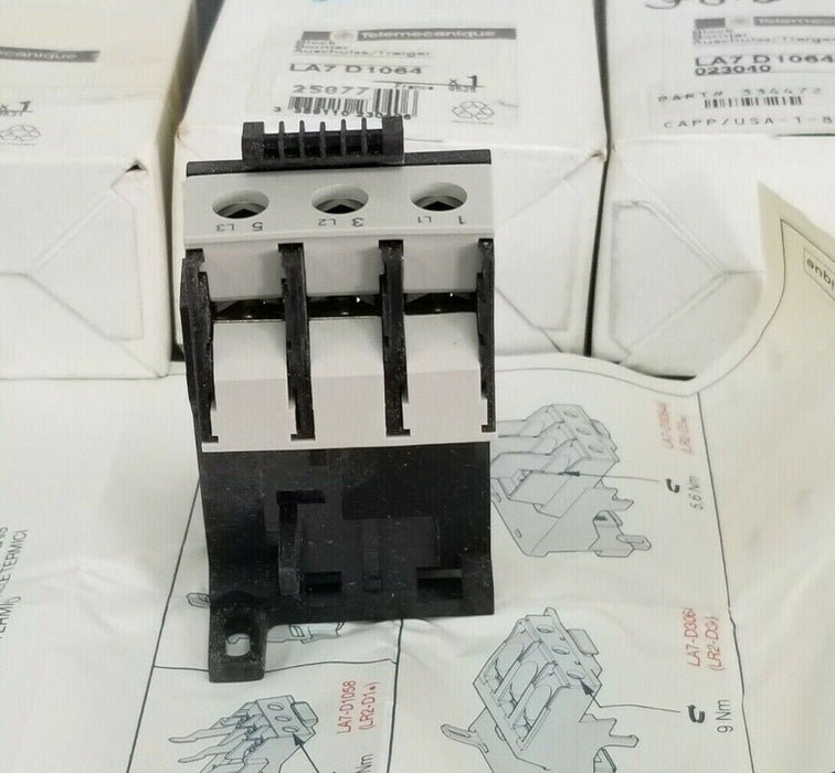 LOT OF 3 NIB TELEMECANIQUE LA7D1064 BLOCKS LA7 D1064