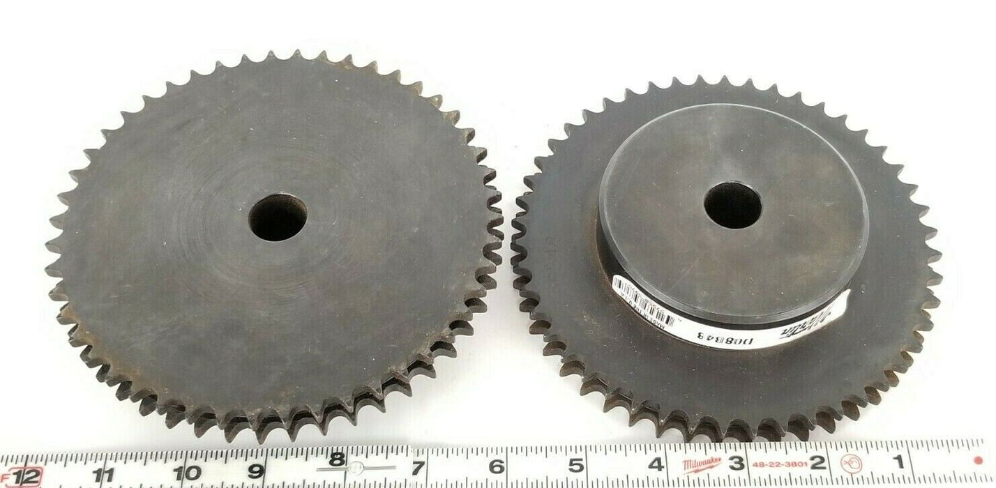 LOT OF 2 MARTIN SPROCKET D08B48 DOUBLE ROLLER SPROCKETS 3/4'' IN. BORE