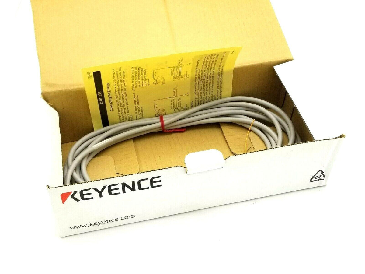 KEYENCE SJ-C5U 10-PIN I/O POWER CABLE LENGTH 5 METERS (16.40 FT.) SJC5 ...