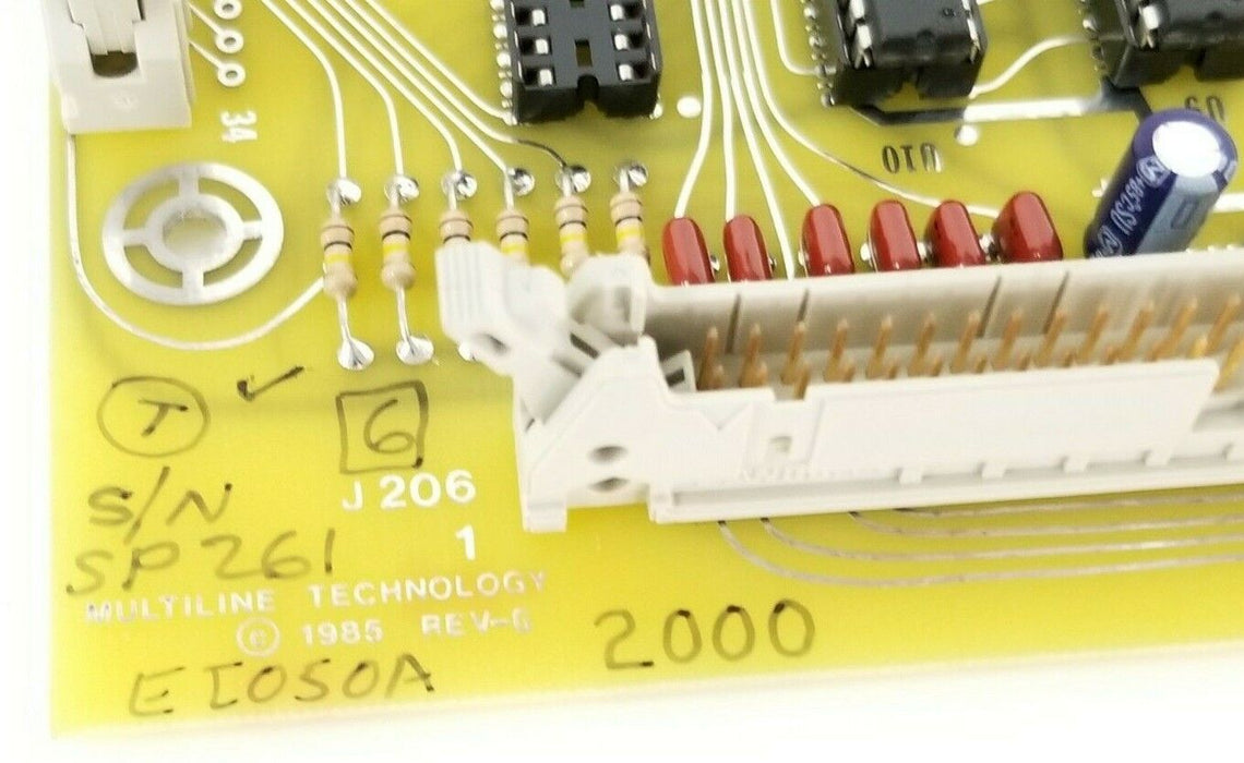 MULTILINE TECHNOLOGY EI050A CONTROL BOARD 2000 NTUF-1