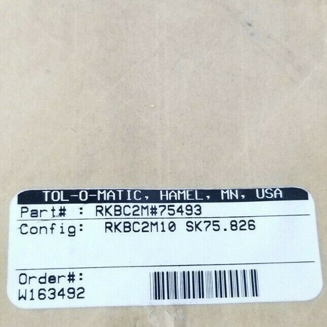 NEW TOL-O-MATIC P/N: RKBC2M10#75493 REPAIR KIT RKBC2M10 SK75.826
