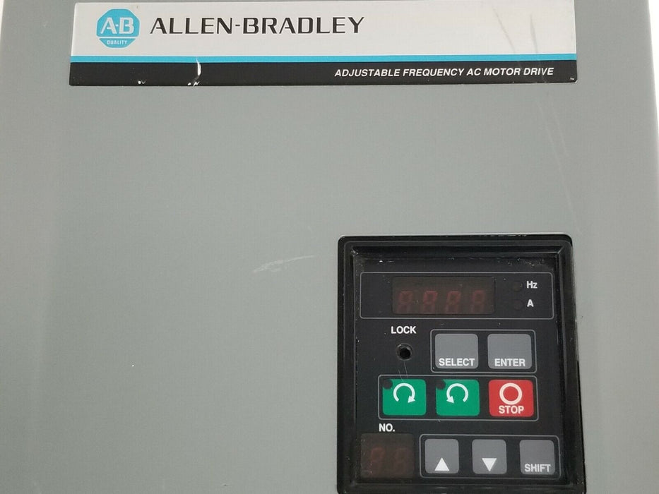 ALLEN BRADLEY 1333-AAB ADJUSTABLE FREQUENCY DRIVE SER. D+ A4-0.75KW BH26-A