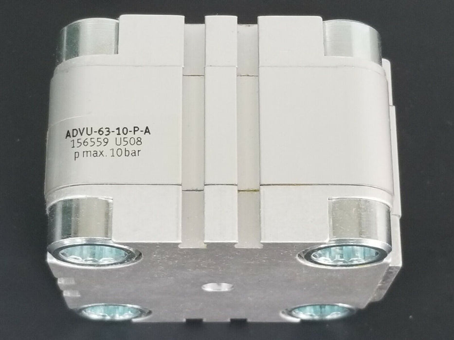 NIB FESTO ADVU-63-10-P-A COMPACT CYLINDER MAT. NR. 156559 SERIE: U508