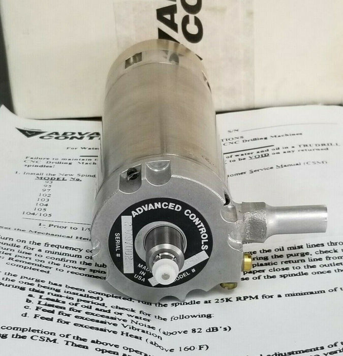 NIB ADVANCED CONTROLS 18630-108R CNC SPINDLE 3/8'' ORIFICE 18630-108 18630108R