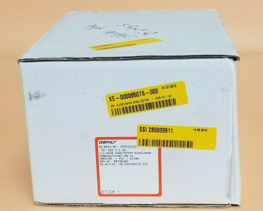 NEW GEMU 4500252127 VKD DUAL BLOCK 2-WAY BALL VALVE DN10-50, 717-32D-2-1-40