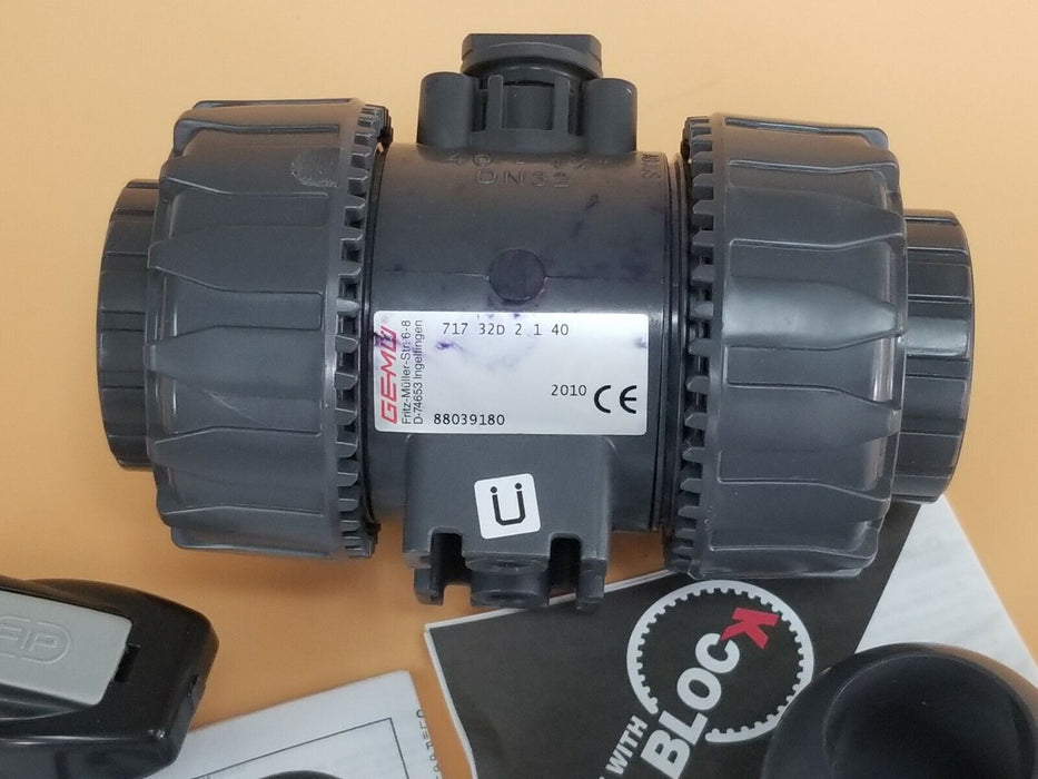 NEW GEMU 4500252127 VKD DUAL BLOCK 2-WAY BALL VALVE DN10-50, 717-32D-2-1-40