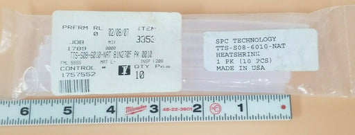 NEW SPC TECHNOLOGY TTS-S08-6001-NAT HEATSHRINK (10 PCS)