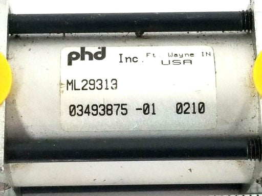 NEW PHD INC. ML29319 PNEUMATIC CYLINDER 03493875-01 1500PSI 0349387501