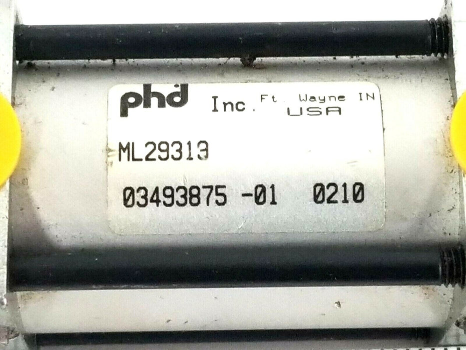 NEW PHD INC. ML29319 PNEUMATIC CYLINDER 03493875-01 1500PSI 0349387501