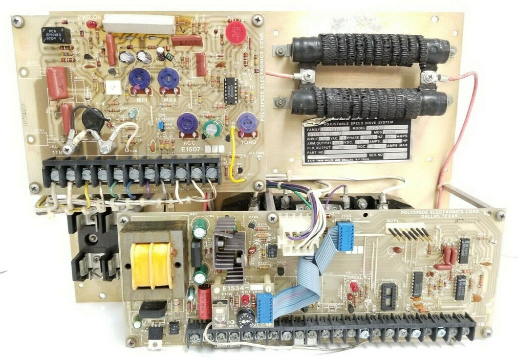 POLYSPEDE RSC-300 ADJ. SPEED DRIVE OPTION: S21, J2 INPUT: 230V, E1530-052