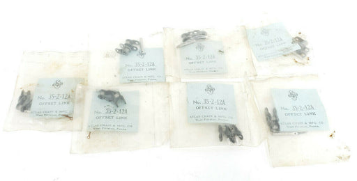 LOT OF 7 NEW ATLAS 35-2-12A OFFSET ROLLER CHAIN LINKS 35-2 35212A
