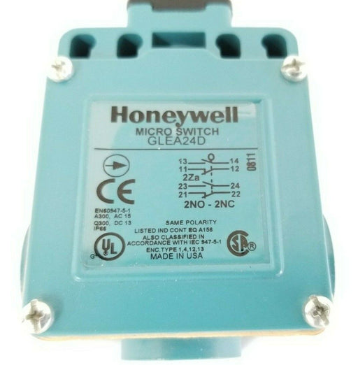 NEW HONEYWELL MICRO SWITCH GLEA24D LIMIT SWITCH 2NO-2NC