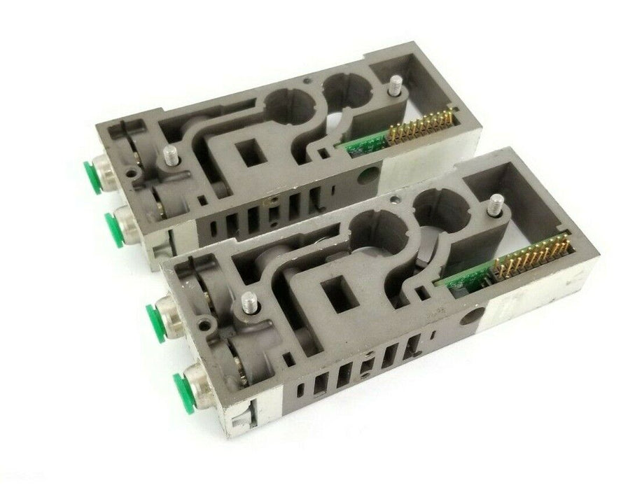 LOT OF 2 NUMATICS 006-207 MANIFOLD VALVES W/ 256-152 BOARDS