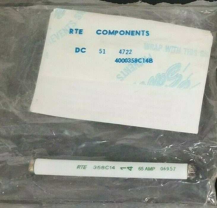 NEW RTE 358C14 RENEWAL DUAL SENSING BAY-O-NET FUSE LINK 65AMP 4000358C14B