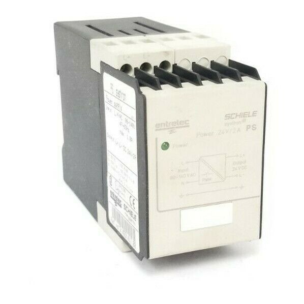 ENTRELEC SCHIELE 2.423.417.00 PS SYSTRON POWER SUPPLY, 24V/2A OUTPUT, 242341700