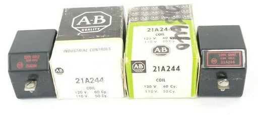 LOT OF 2 NIB ALLEN BRADLEY 21A244 COILS 110V/120V 50/60CY.