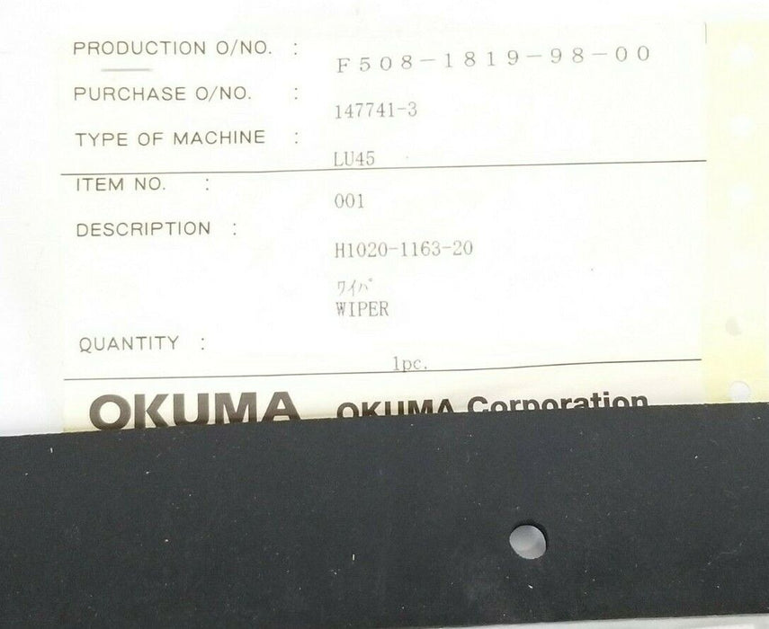 LOT OF 2 NEW OKUMA H1020-1163-20 WIPER UPPER SADDLE LU45