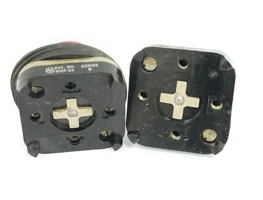 LOT OF 2 ALLEN BRADLEY 800T-BA RED PUSH BUTTON SER. B
