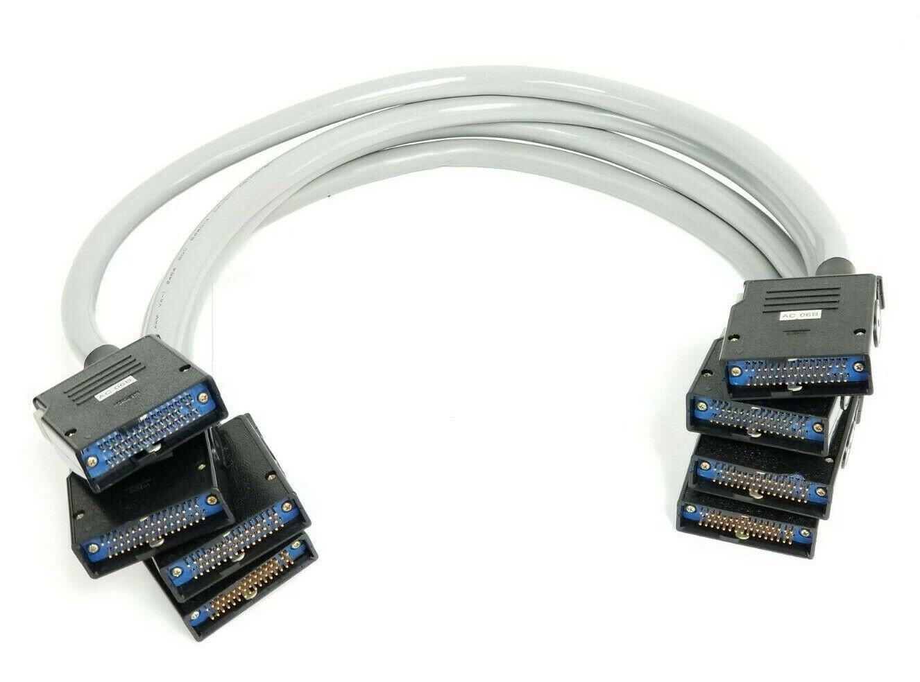 LOT OF 4 NEW MITSUBISHI AC-06B PLC CONNECTOR CABLES LENGTH: 29'' IN. AC06B