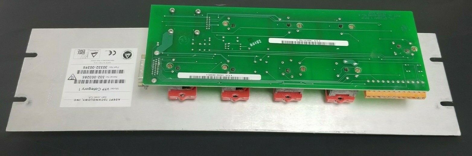 ADEPT TECH. MODEL: VFP CATEGORY 1 CONTROL PANEL PART NO: 30332-00395 W/O KEYS