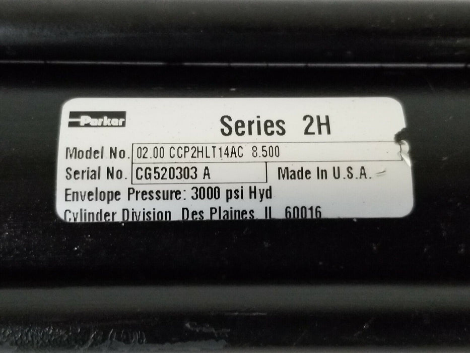 PARKER MODEL: 02.00 CC-P2HLT14AC 8.500 CYLINDER 3000PSI